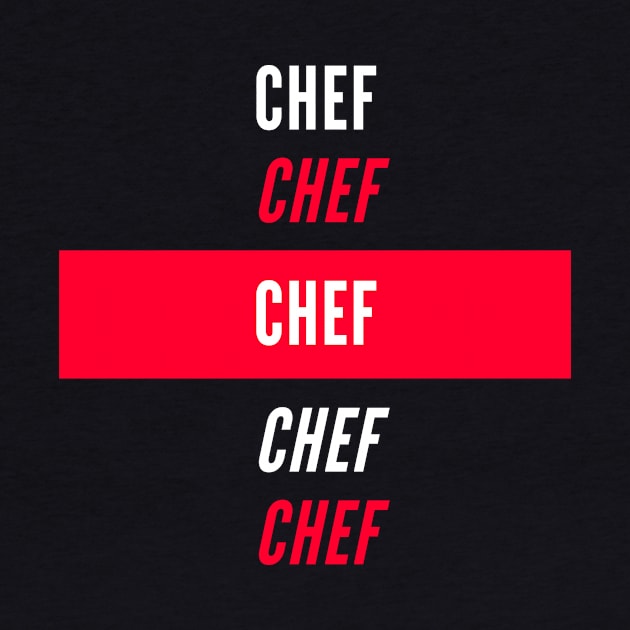 Chef Red and White Design by divawaddle